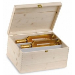 Cassetta Legno Massello di Pino 3+3 Bottiglie