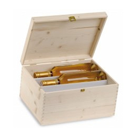 Cassetta Legno Massello di Pino 3+3 Bottiglie