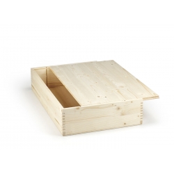 Cassetta Legno Massello di Pino 4 Bottiglie