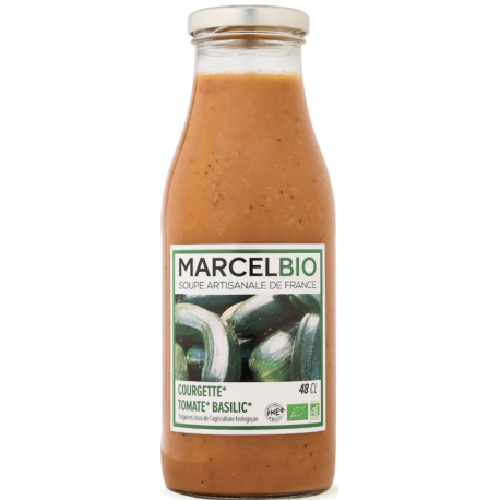 Zuppa Artigianale di Zucchine, Pomodoro e Basilico