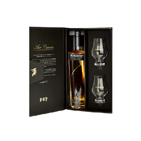 Whisky Penderyn Madeira + 2 calici