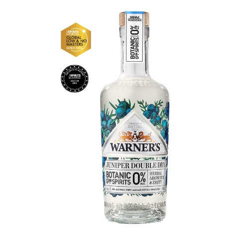Gin Warner's Junipero Double Dry Free Alcool Zero